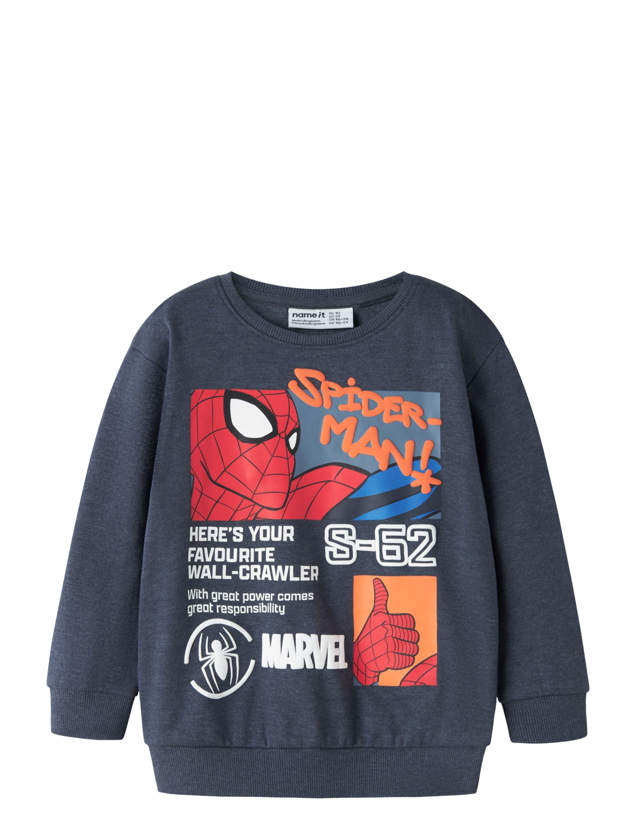 name it NMMACTOR SPIDER NREG SWEAT BRU MAR - Name it - OMBRE BLUE / navy
