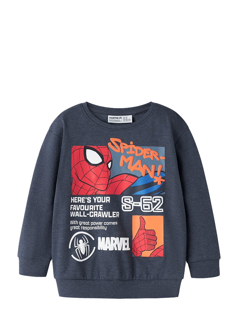 name it - NMMACTOR SPIDER NREG SWEAT BRU MAR - sweatshirts - ombre blue - 0