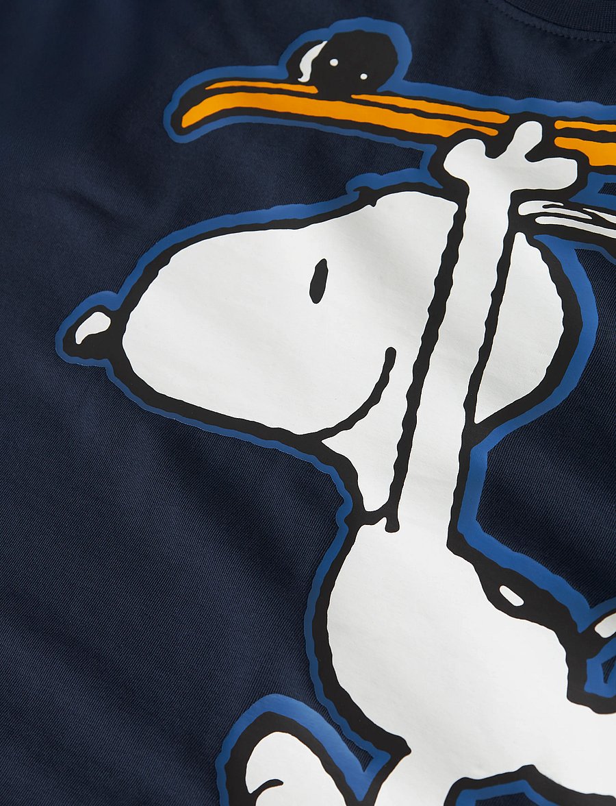 name it - NMMASTAR SNOOPY LS NREG TOP SKY - långärmade t-shirts - navy blazer - 2