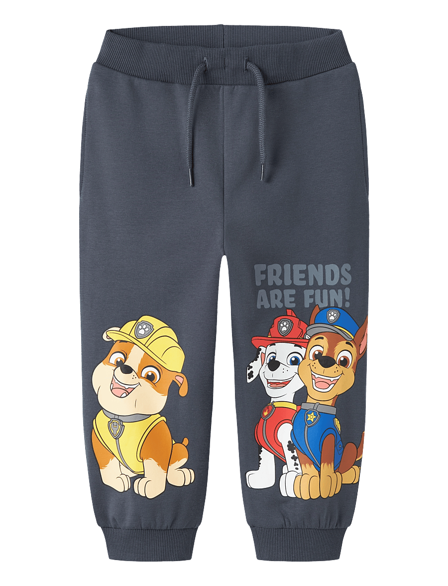 name it - NMMARGUS PAW NREG SWE PANTS BRU CPLG - jogginghosen - ombre blue - 0