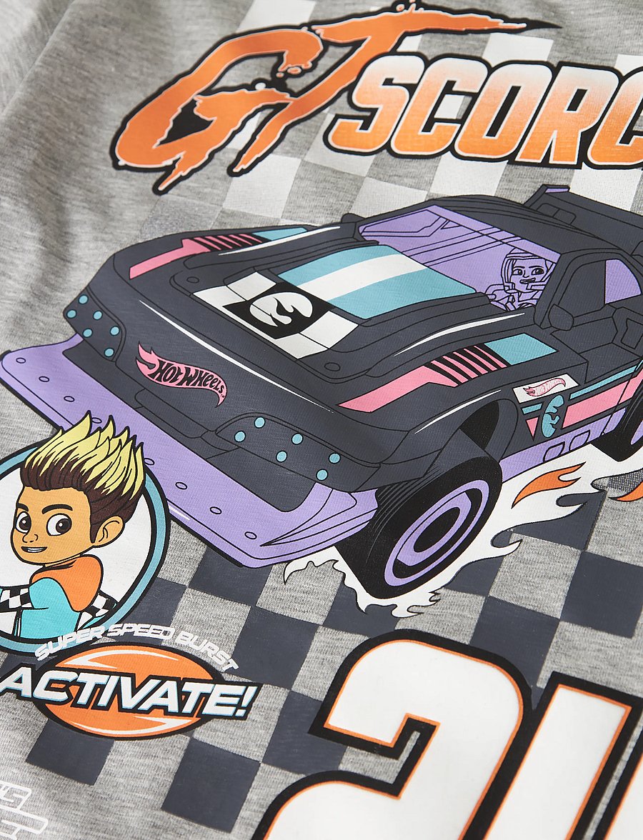 name it - NMMSTEVEN HOTWHEELS LS NREG TOP MAT - langärmelig - grey melange - 2
