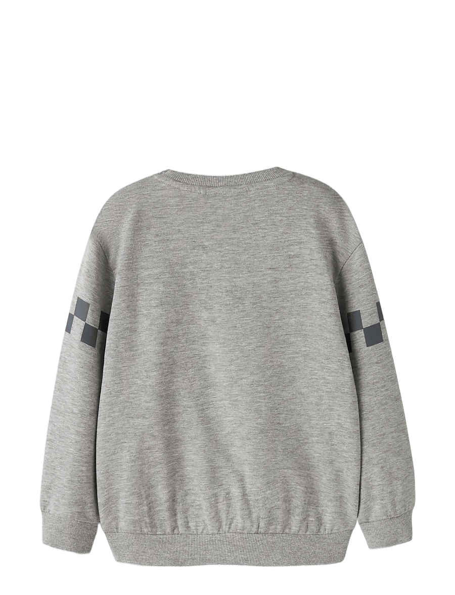 name it - NMMSLOAN HOTWHEELS NREG SWEAT BRU MAT - grey melange - 1