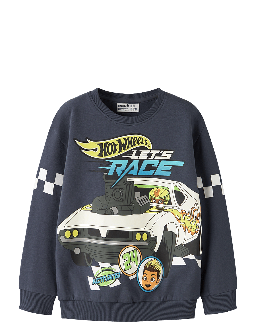 name it - NMMSLOAN HOTWHEELS NREG SWEAT BRU MAT - ombre blue - 0