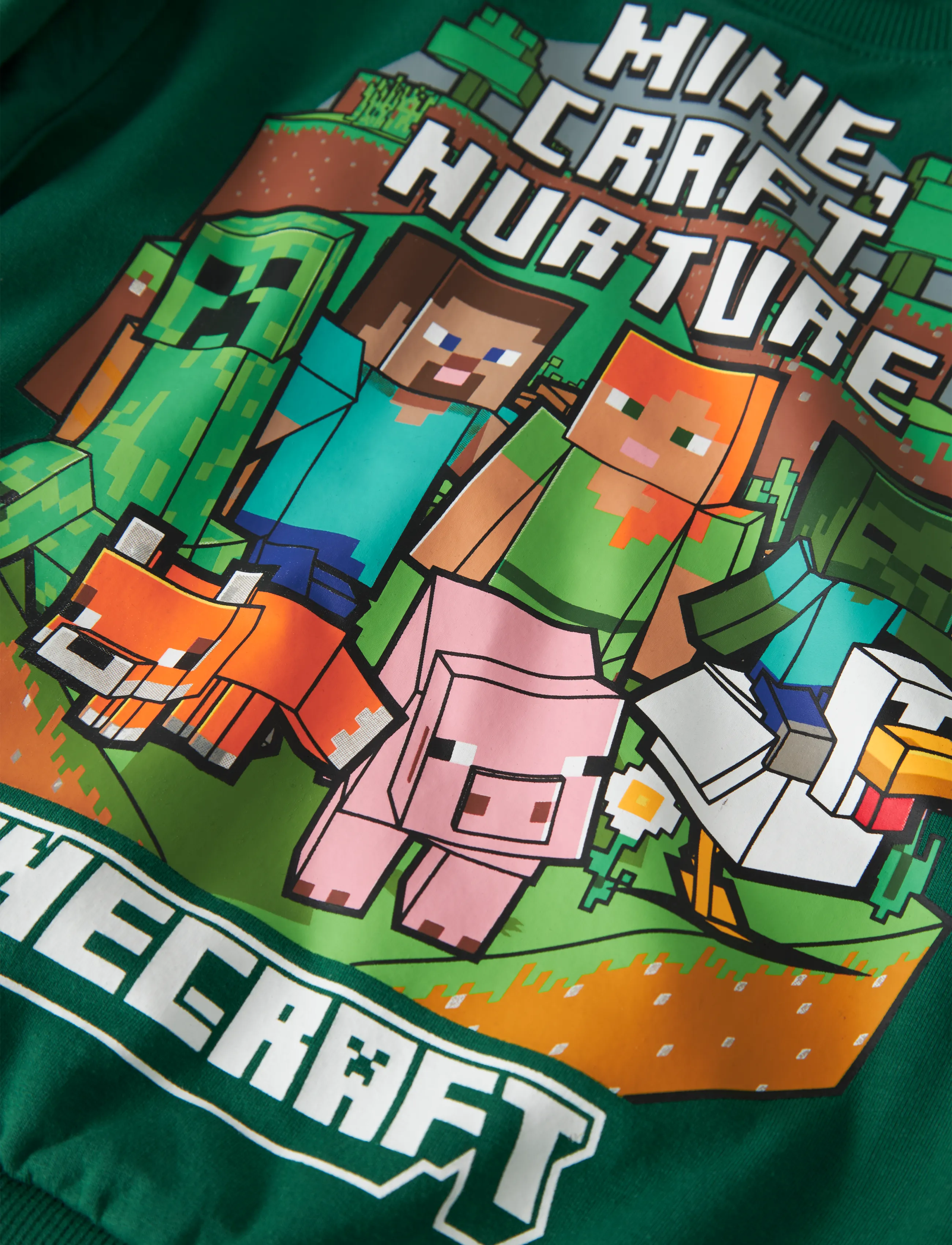 name it - NMMSOREN MINECRAFT NREG SWEAT BRU BFU - evergreen - 3