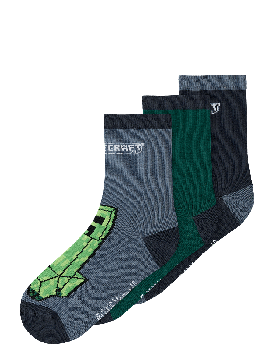 name it - NMMSANJIT MINECRAFT 3P SOCK BFU - strümpfe - ombre blue - 0