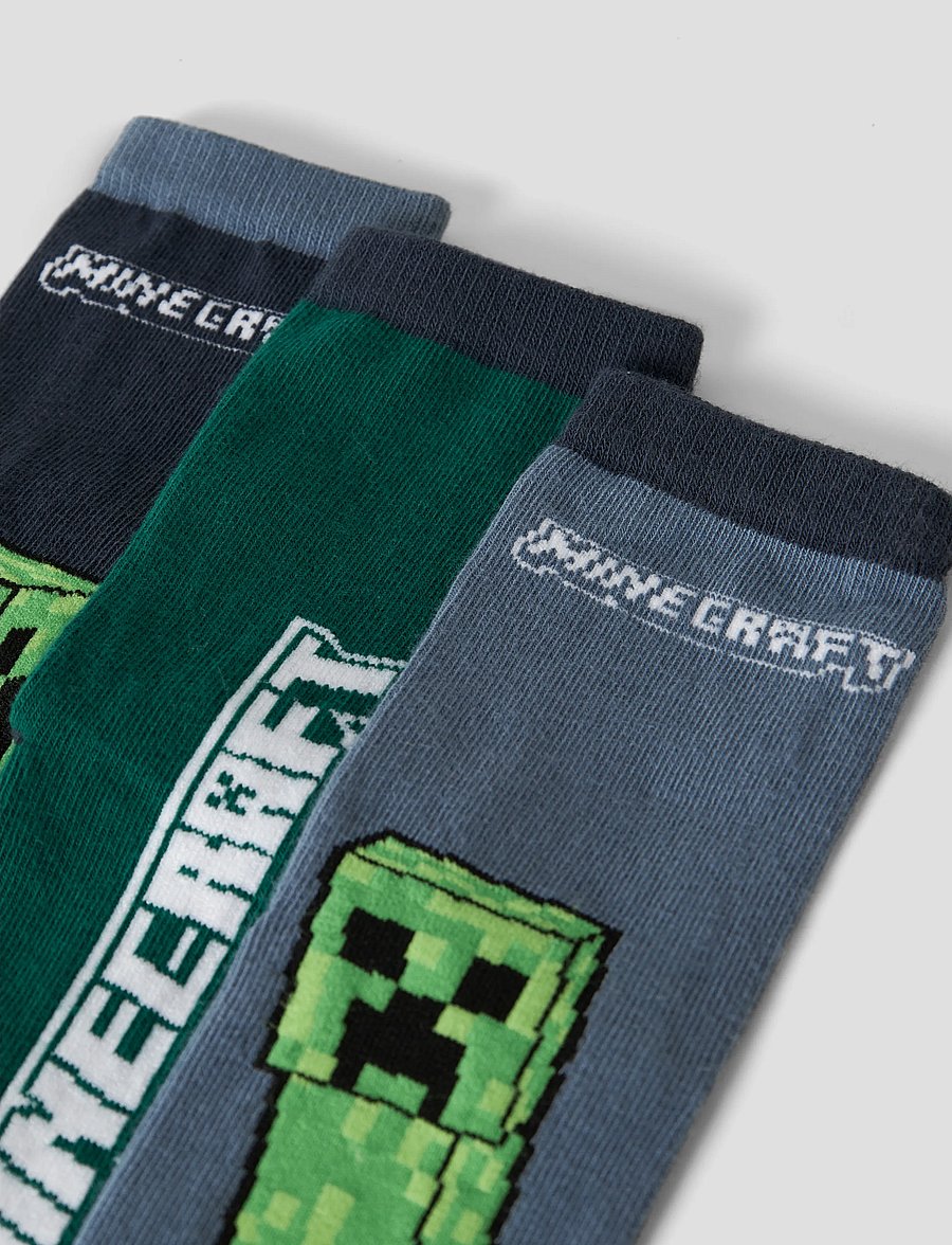 name it - NMMSANJIT MINECRAFT 3P SOCK BFU - strümpfe - ombre blue - 3