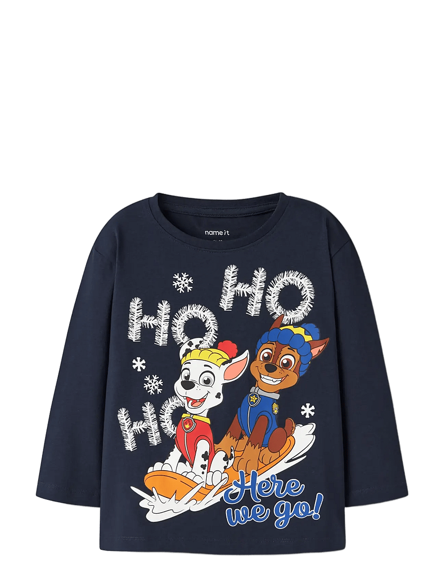 name it - NMMSANTI PAW LS NREG TOP CPLG - navy blazer - 2
