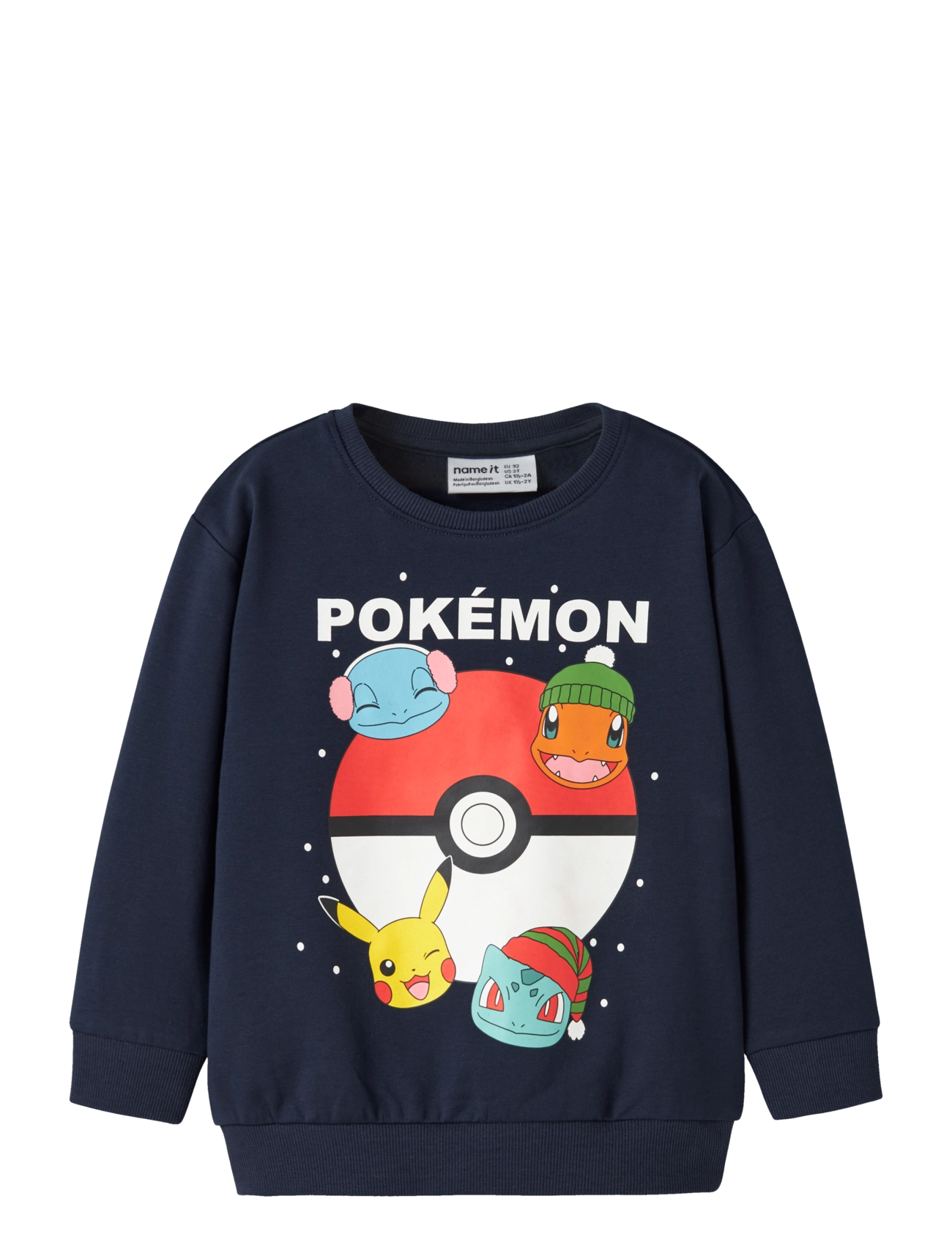 name it NMMSEVEN POKEMON NREG SWEAT BRU SKY - Dressipluusid ja kapuutsiga pusad - NAVY BLAZER / navy