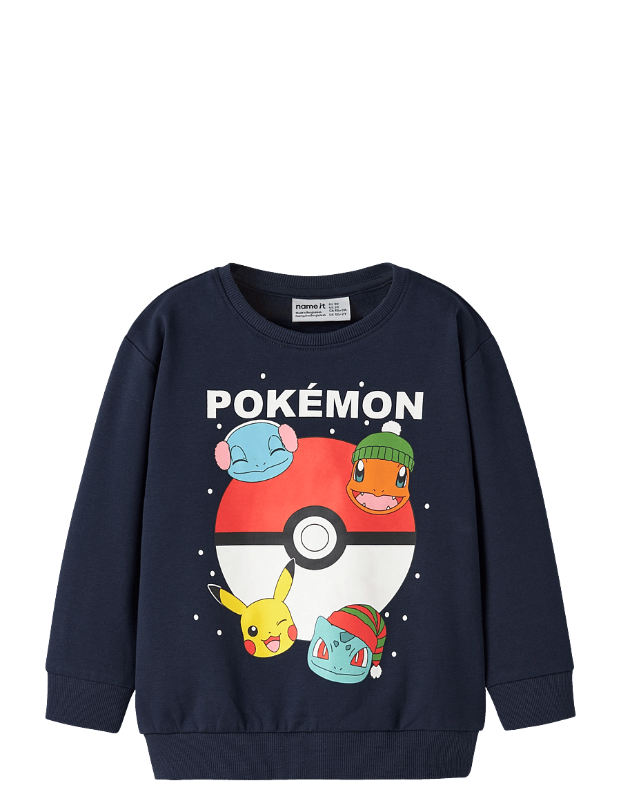 name it - NMMSEVEN POKEMON NREG SWEAT BRU SKY - dressipluusid - navy blazer - 0