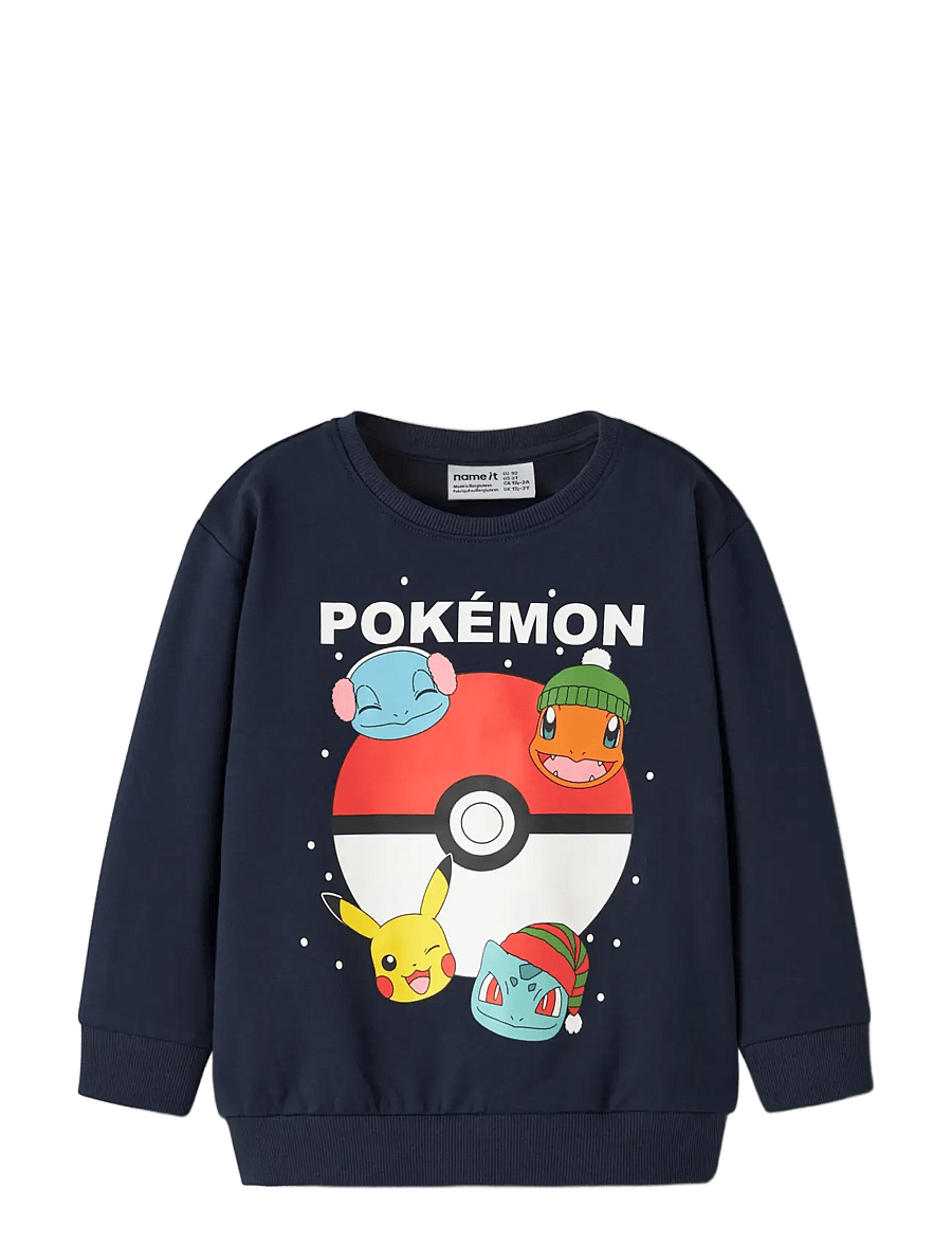 name it - NMMSEVEN POKEMON NREG SWEAT BRU SKY - dressipluusid - navy blazer - 2
