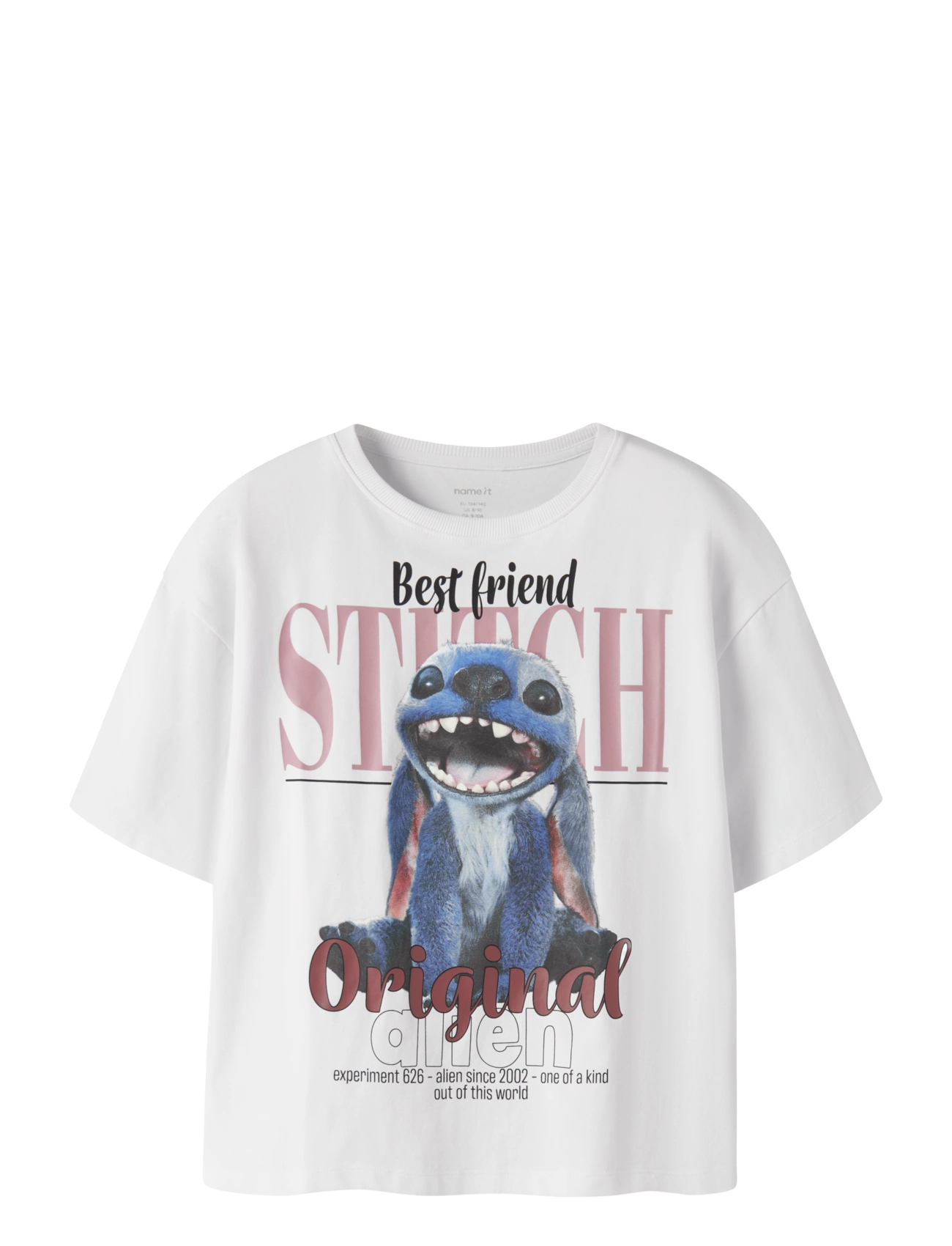 name it NKFADANA STITCH SS RLX TOP WDI - New Arrivals - BRIGHT WHITE / white