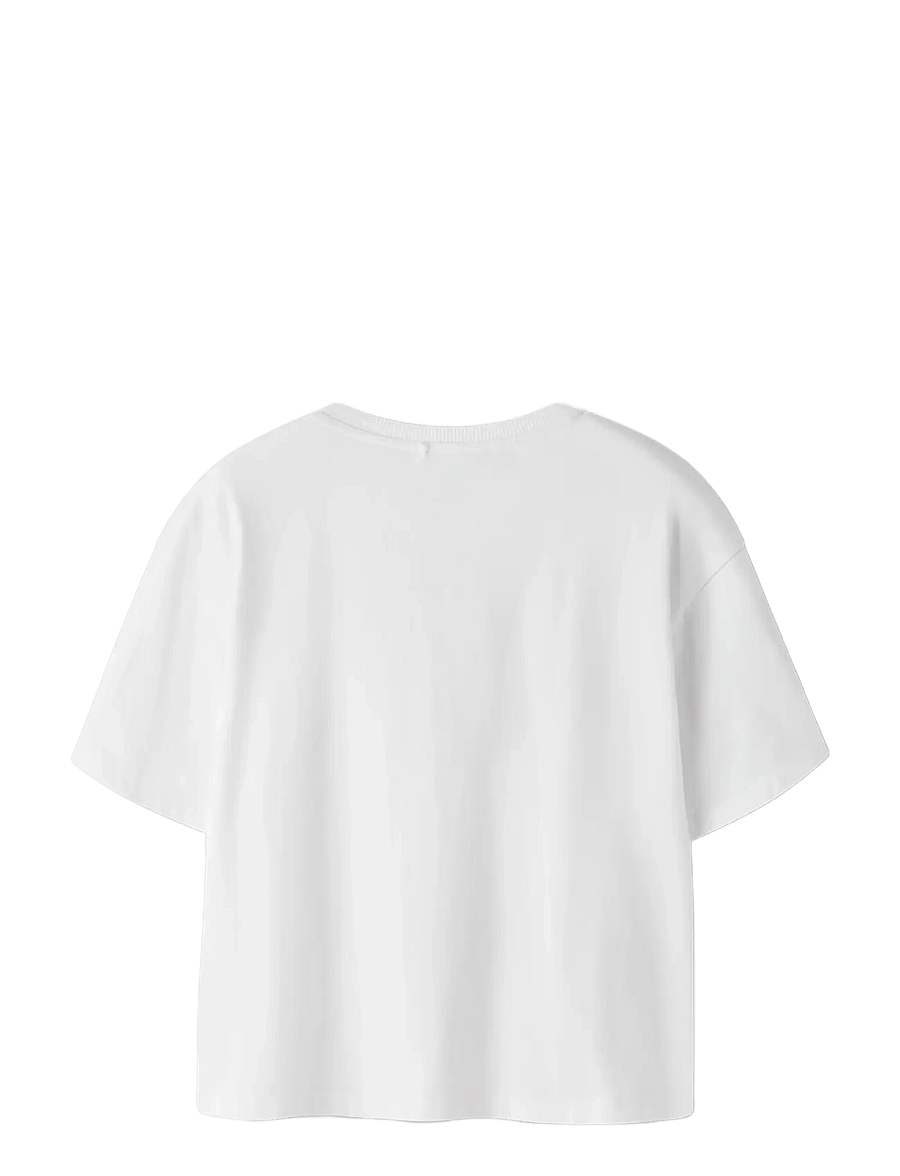 name it - NKFADANA STITCH SS RLX TOP WDI - kortærmede t-shirts - bright white - 1