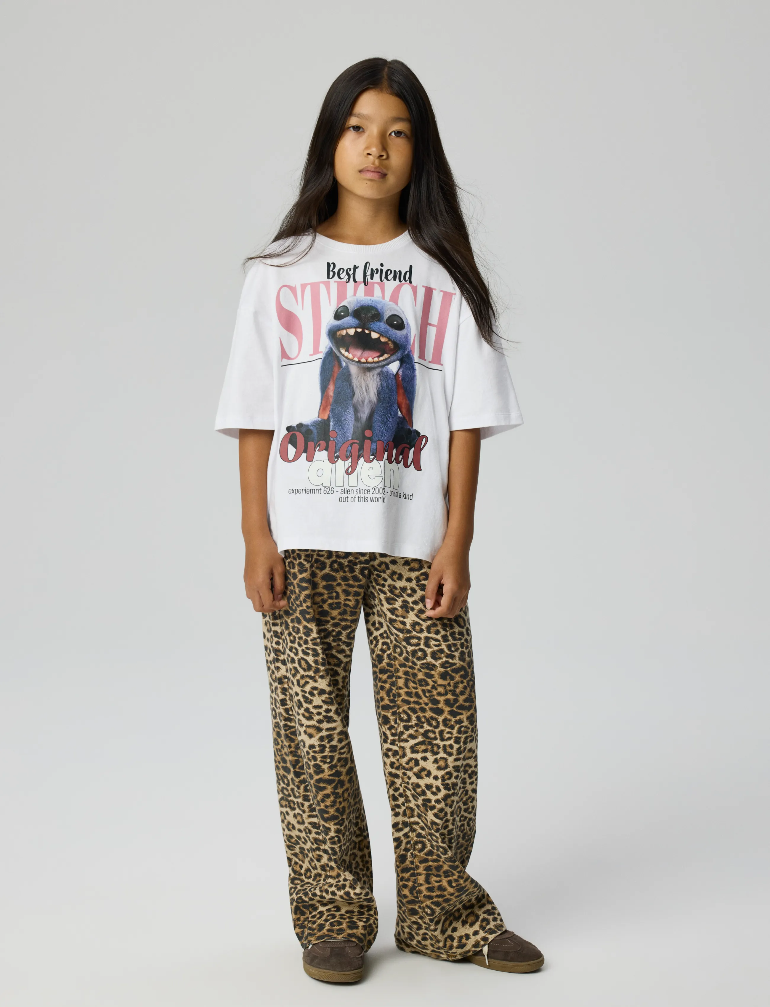 name it - NKFADANA STITCH SS RLX TOP WDI - short-sleeved t-shirts - bright white - 2