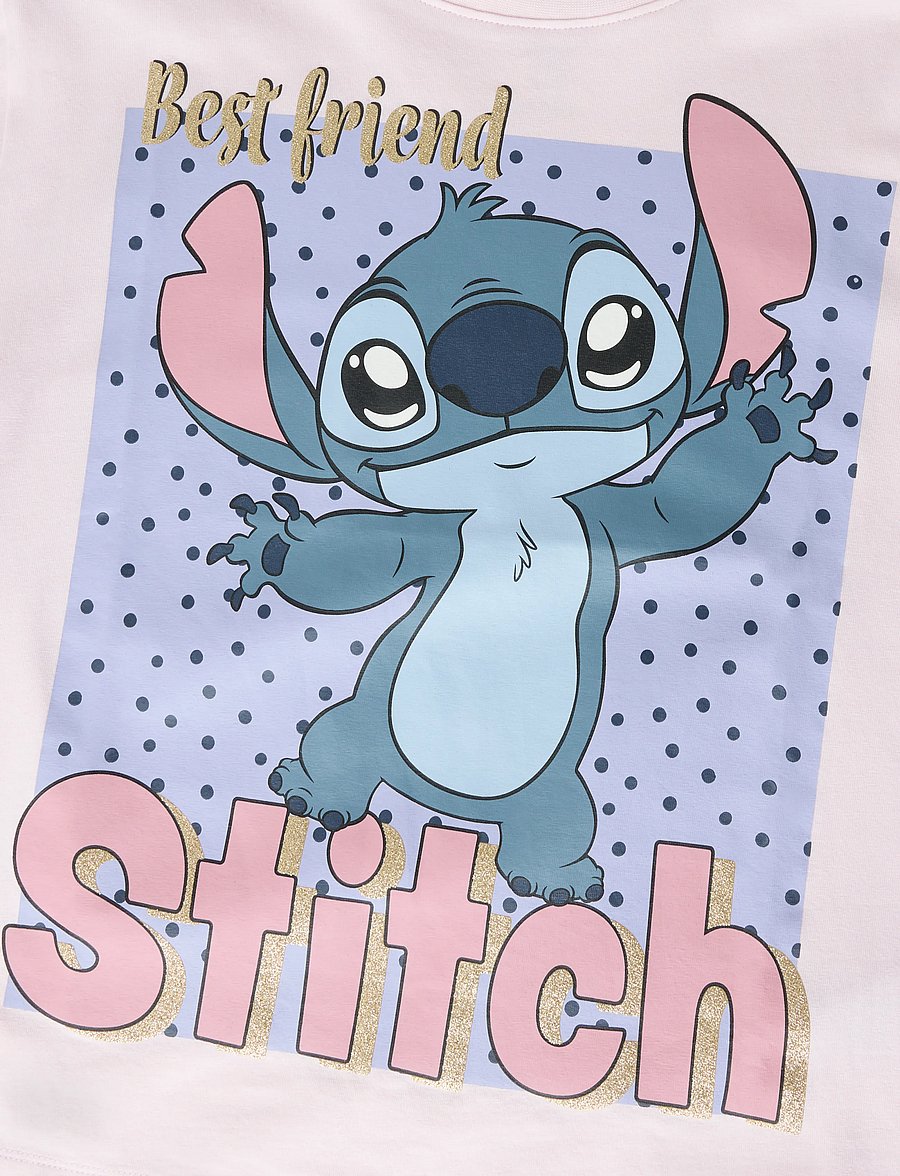 name it - NKFADARA STITCH SS NREG TOP BOX NOOS WDI - kortärmade t-shirts - cradle pink - 5