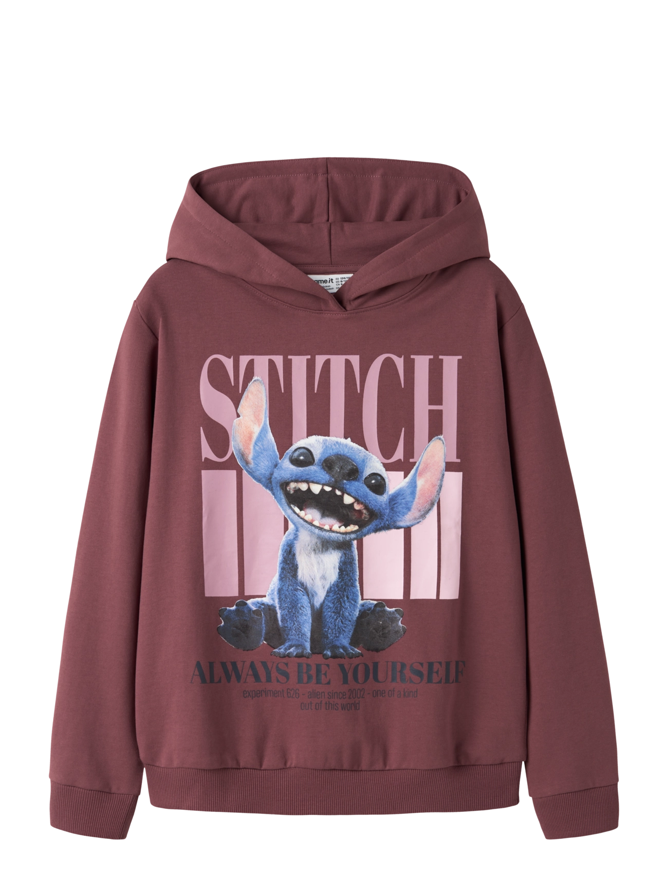 name it Nkfada Stitch Nreg Sweat Wh Bru Wdi, 116, Sweatshirts & Hoodies, Burgunderrot - Sweatshirts, Kinder
