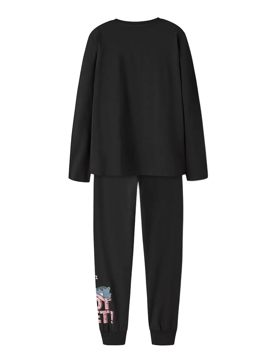 name it - NKFANDA STITCH LS NIGHTSET NOOS WDI - pyjamassæt - black - 1