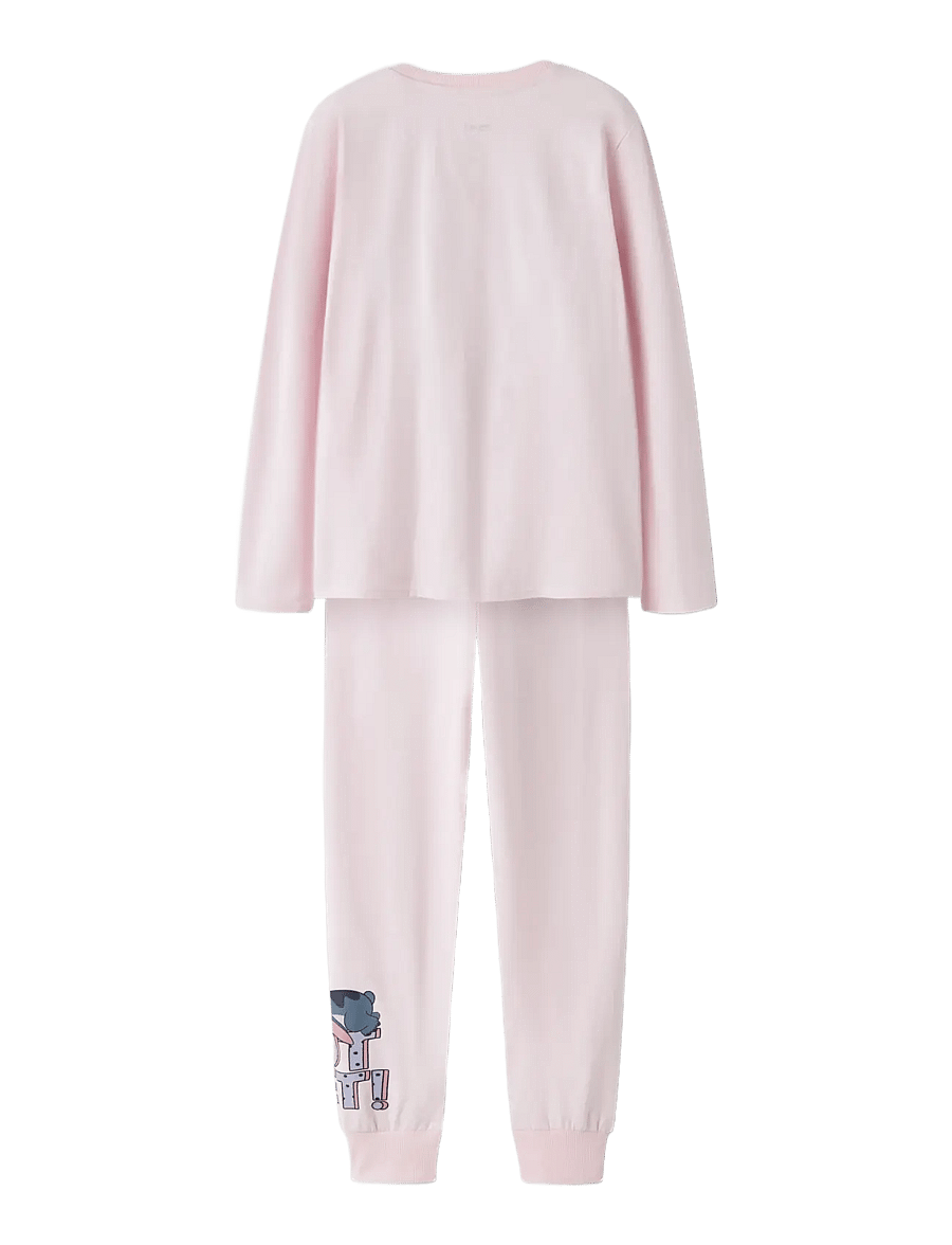 name it - NKFANDA STITCH LS NIGHTSET NOOS WDI - pyjamassæt - cradle pink - 1