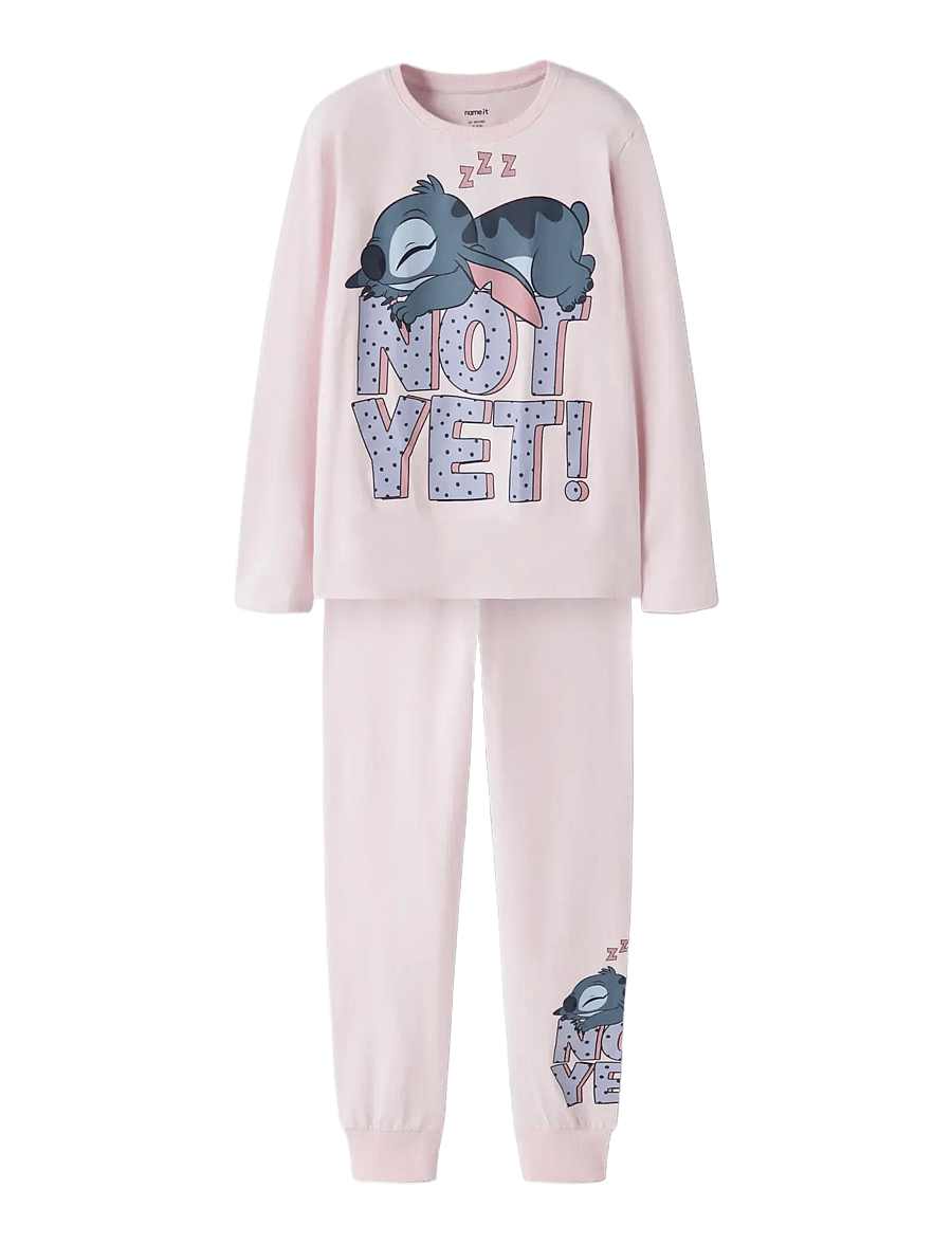name it - NKFANDA STITCH LS NIGHTSET NOOS WDI - pyjamassæt - cradle pink - 3