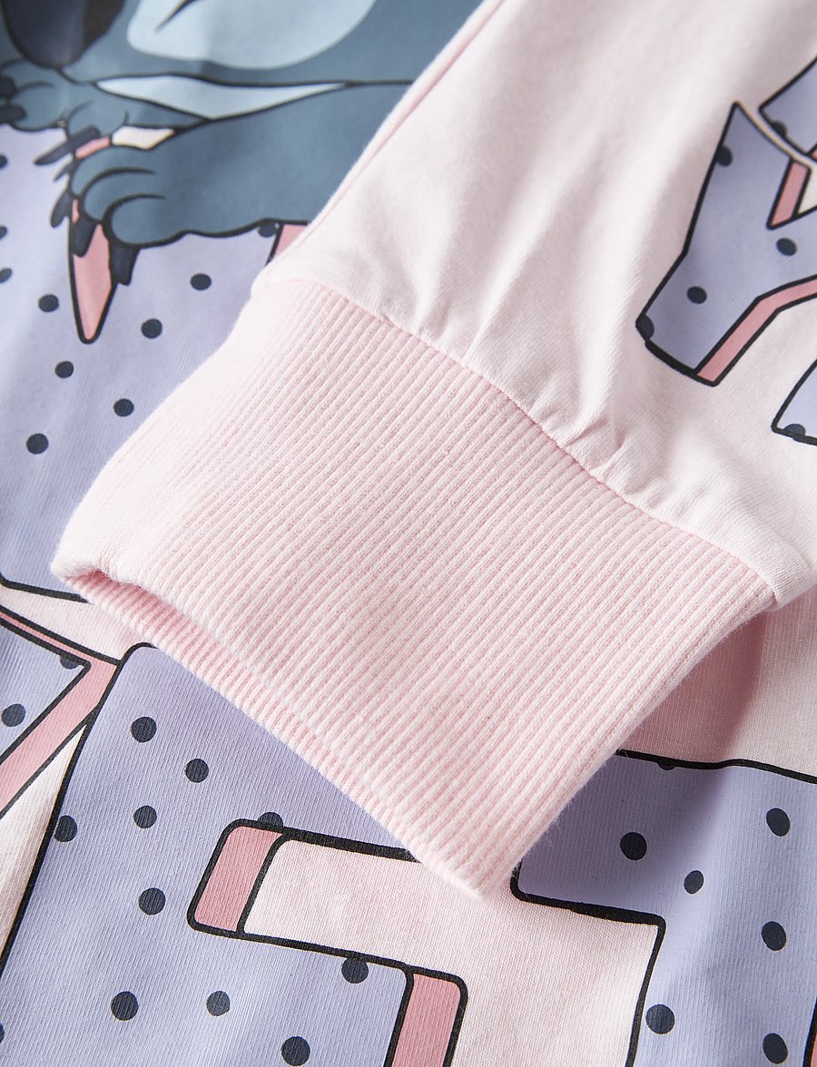 name it - NKFANDA STITCH LS NIGHTSET NOOS WDI - pyjamassæt - cradle pink - 5