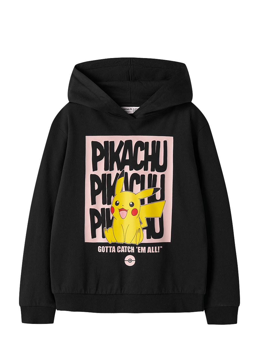 name it - NKFADEMA POKEMON NREG SWEAT WH BRU BFU - sweatshirts - black - 0