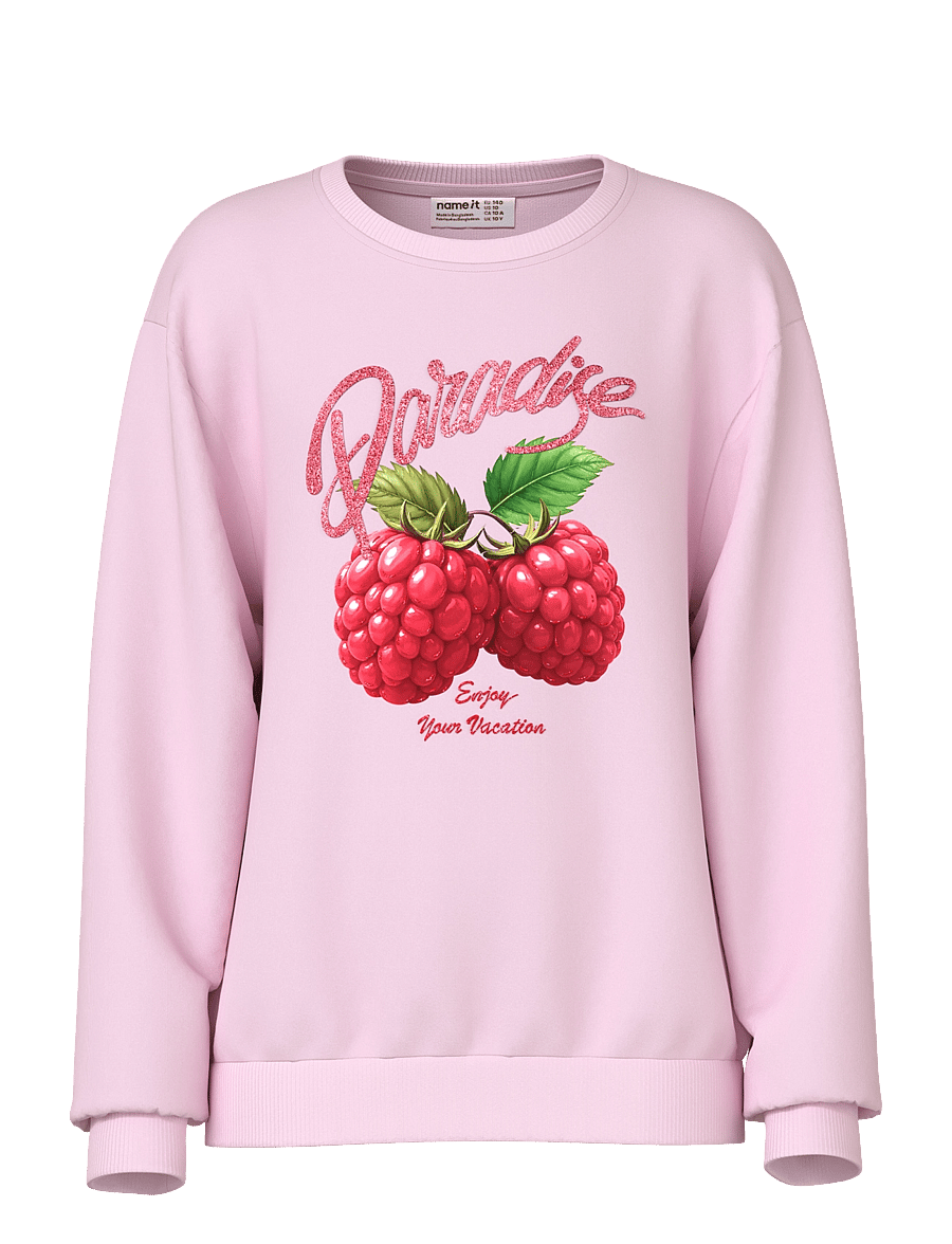 name it - NKFJAIMAS LS NREG SWEAT UNB BOX - cradle pink - 0