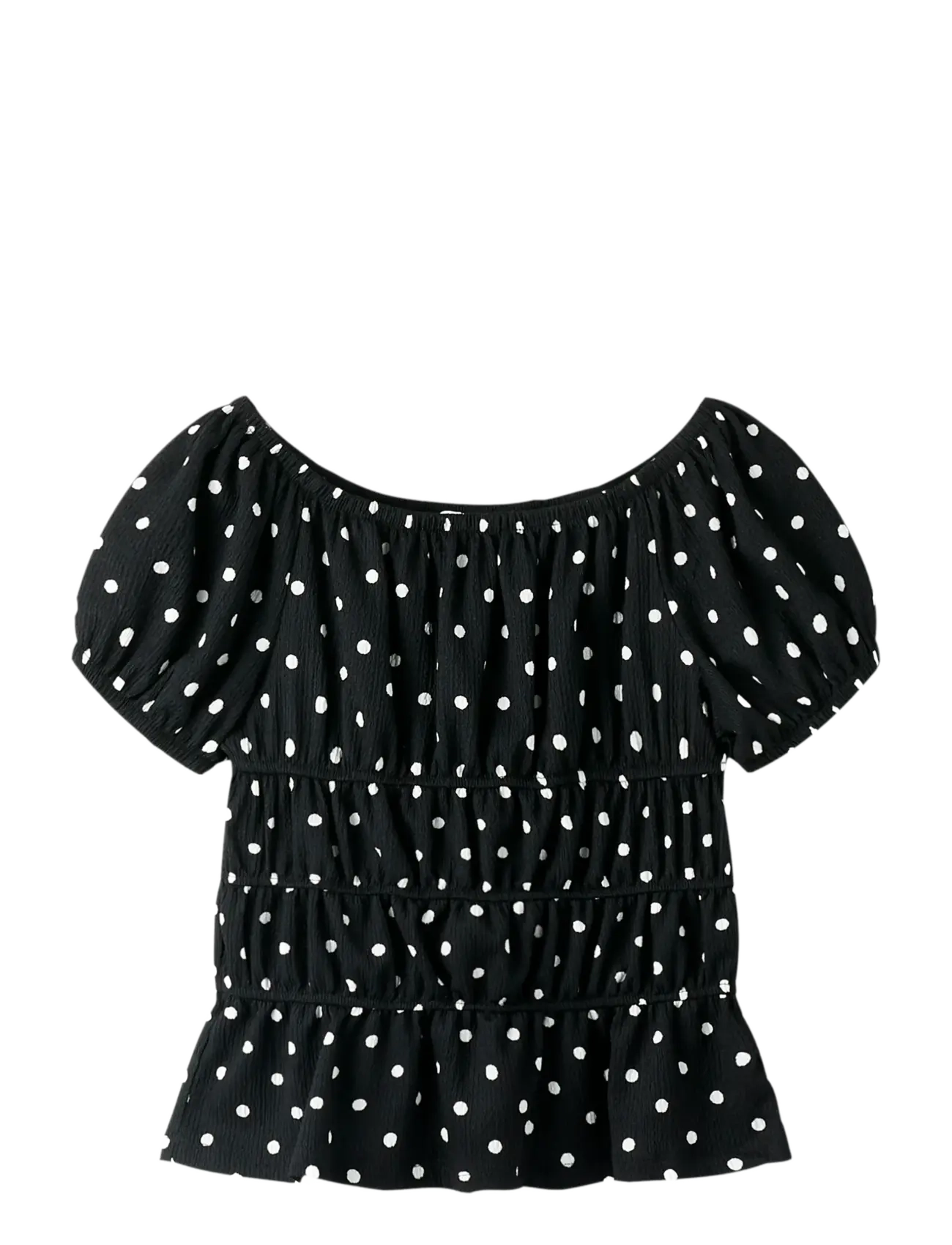 name it NKFRACHEL SS TOP - E-smaspäev - BLACK / black