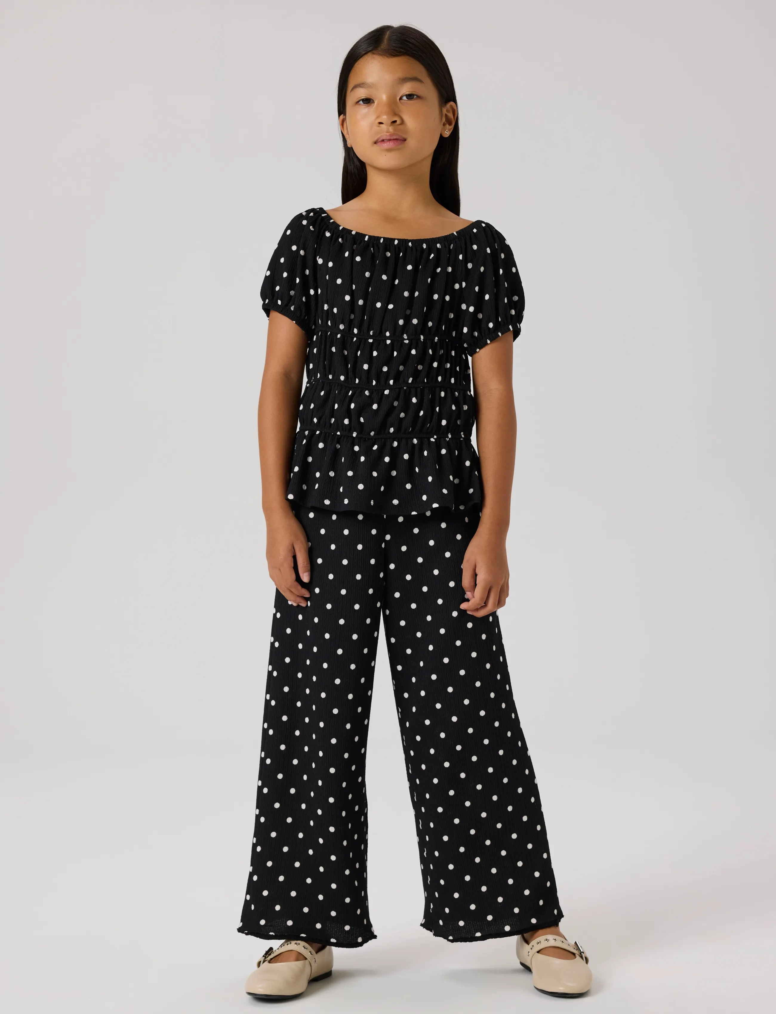 name it NKFRACHEL SS TOP - Lyhythihaiset t-paidat - BLACK / black