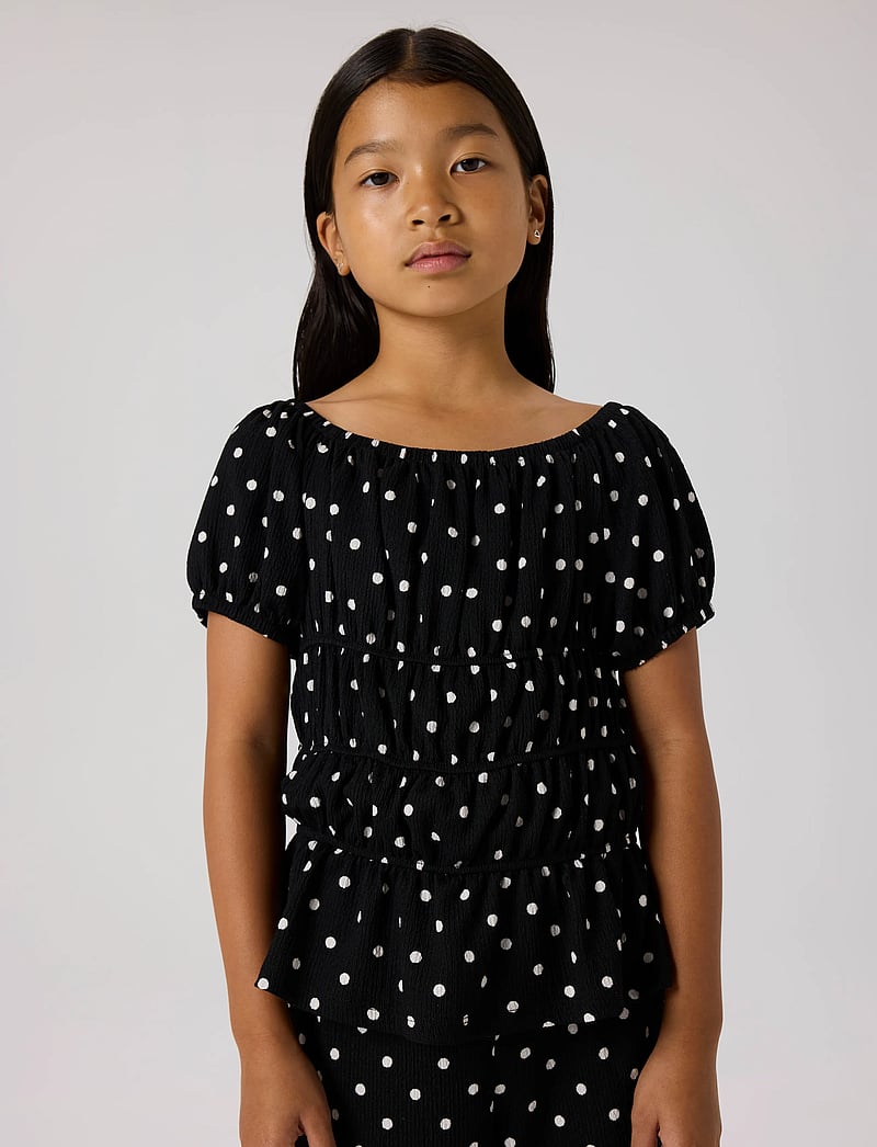 name it - NKFRACHEL SS TOP - short-sleeved t-shirts - black - 3
