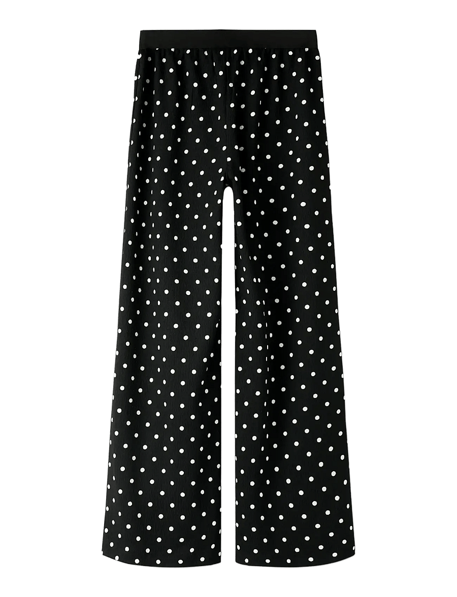 name it - NKFRACHEL WIDE PANT - shop op leeftijd - black - 2