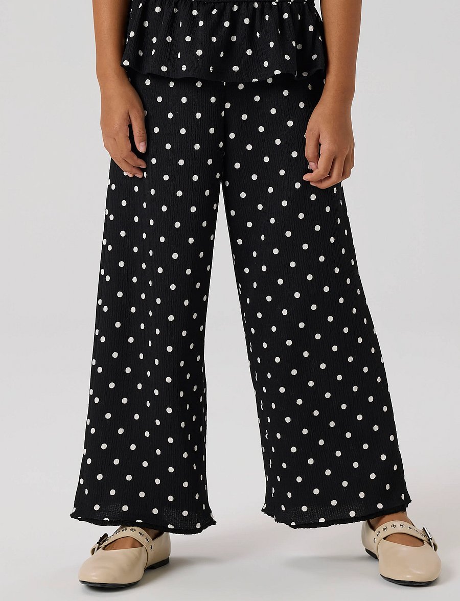 name it - NKFRACHEL WIDE PANT - shop op leeftijd - black - 0