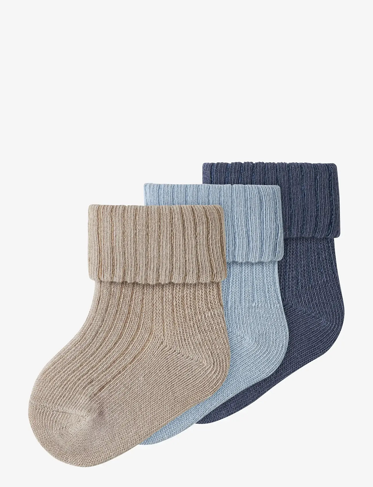 name it - NBMNOBBU 3P SOCK - strømper - chateau gray - 0