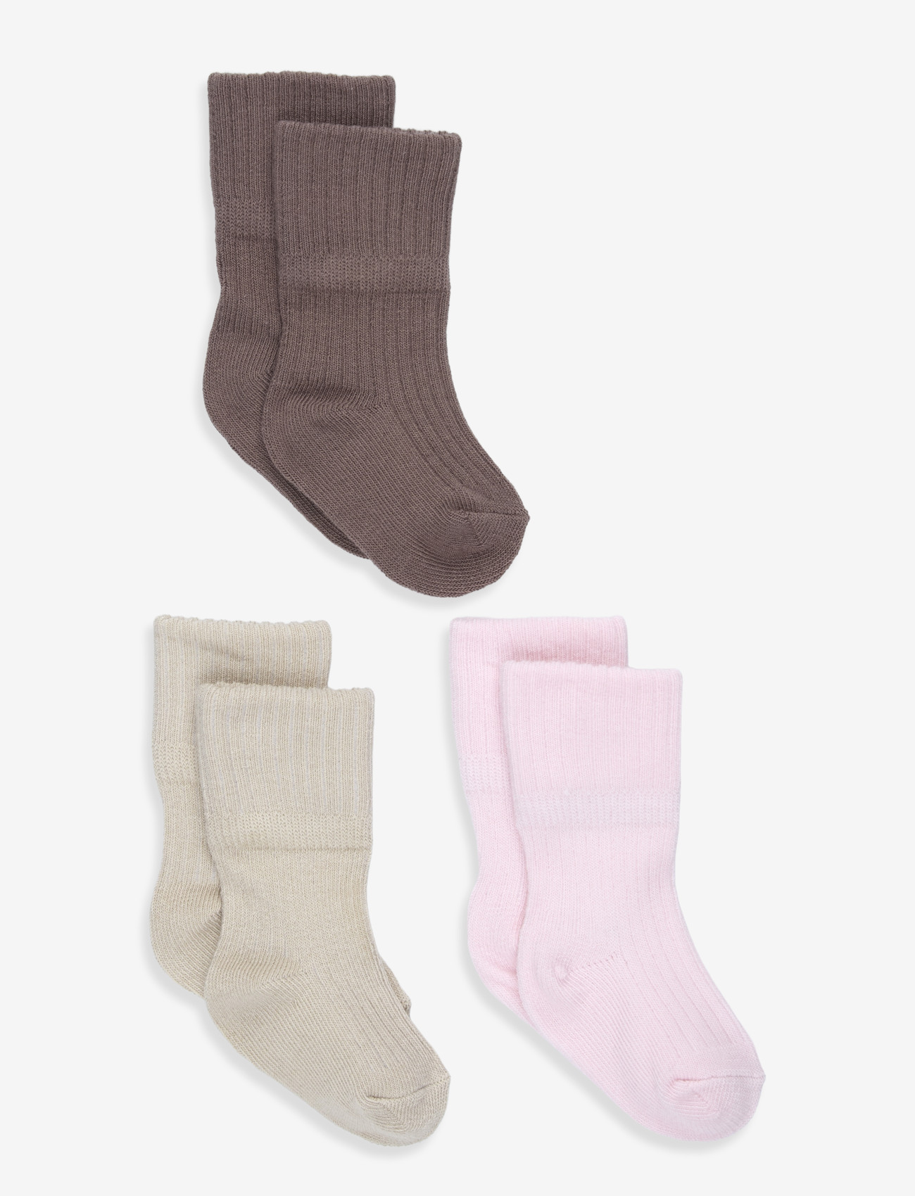 name it - NBFNOBBA 3P SOCK - strümpfe - almond milk - 0