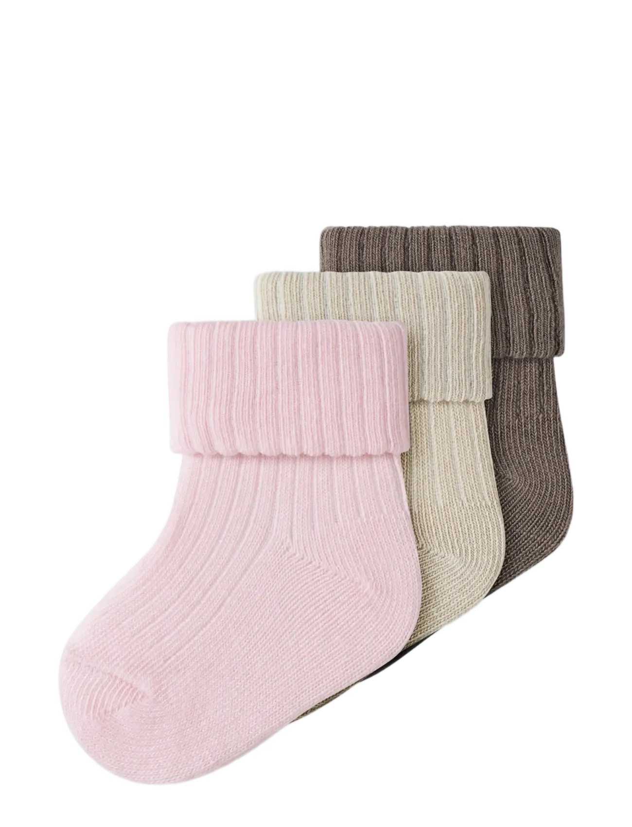 name it - NBFNOBBA 3P SOCK - strømper - almond milk - 1