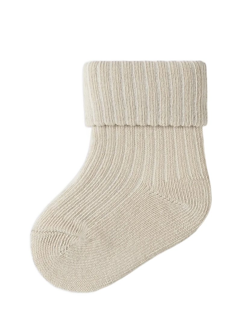 name it - NBFNOBBA 3P SOCK - beebisokid - almond milk - 2