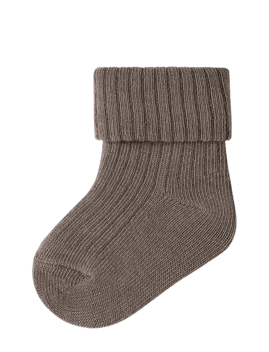 name it - NBFNOBBA 3P SOCK - beebisokid - almond milk - 3