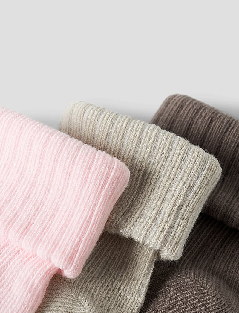 name it - NBFNOBBA 3P SOCK - beebisokid - almond milk - 4