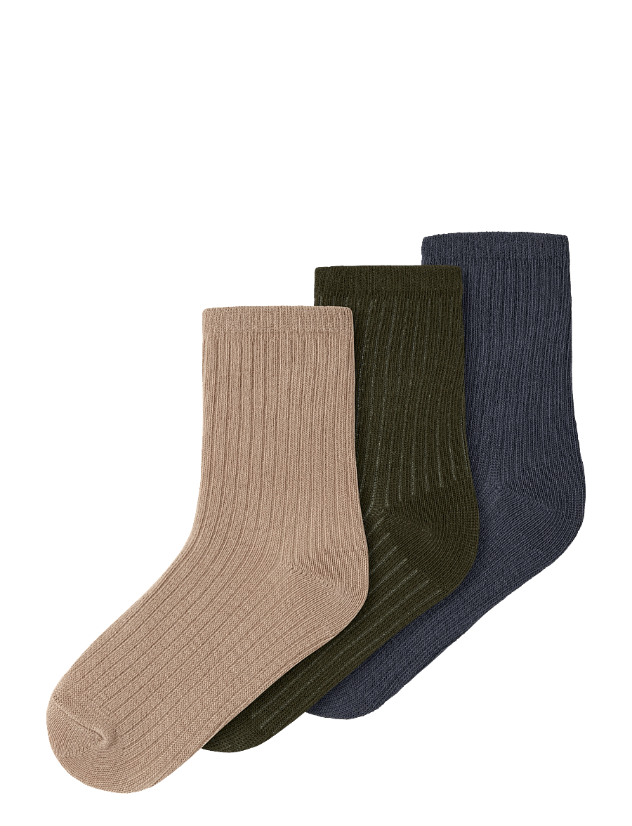 name it - NMMNOBBU 3P SOCK - strümpfe - olive night - 0