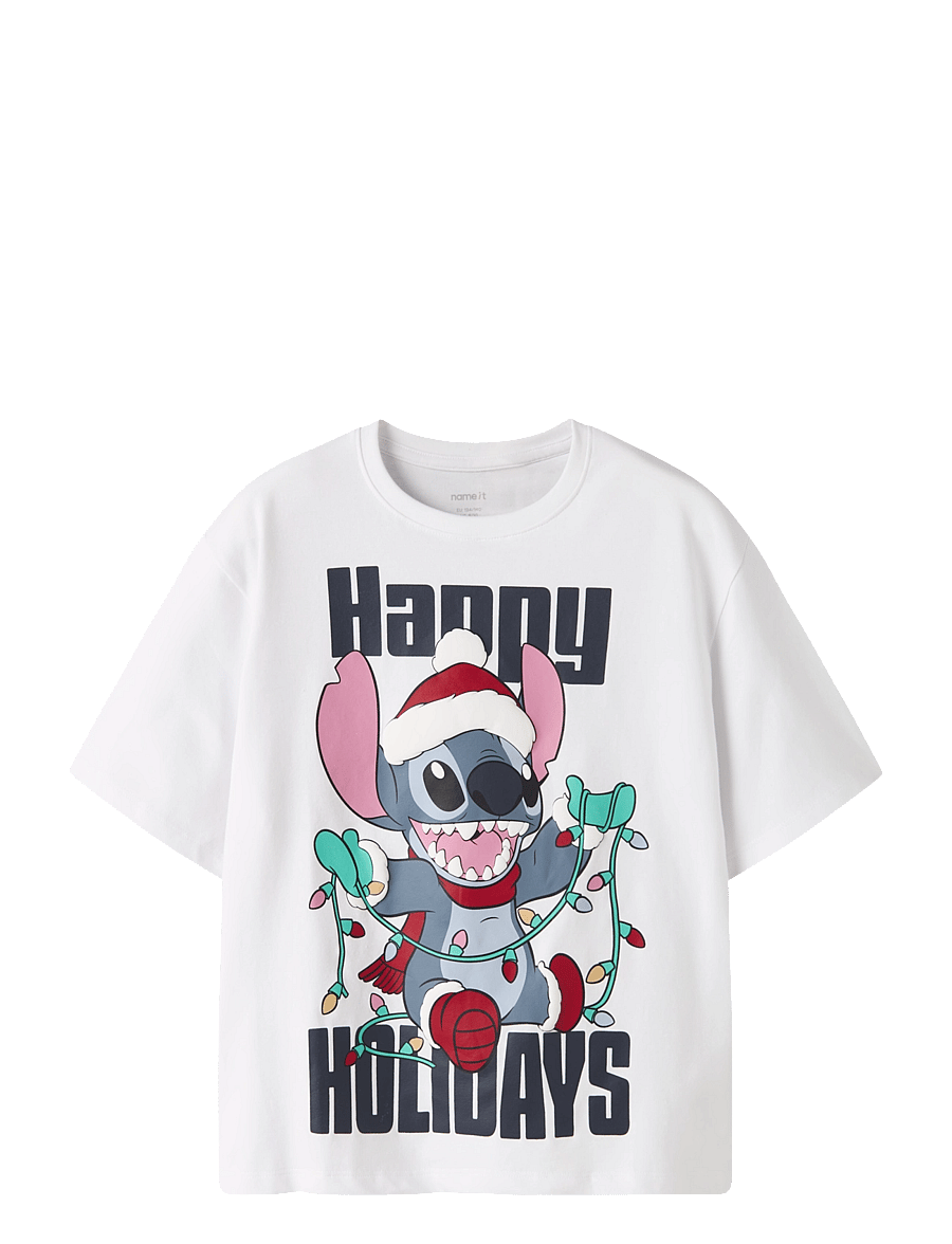 name it - NKFSYRA STITCH SS NREG TOP BOX WDI - bright white - 0