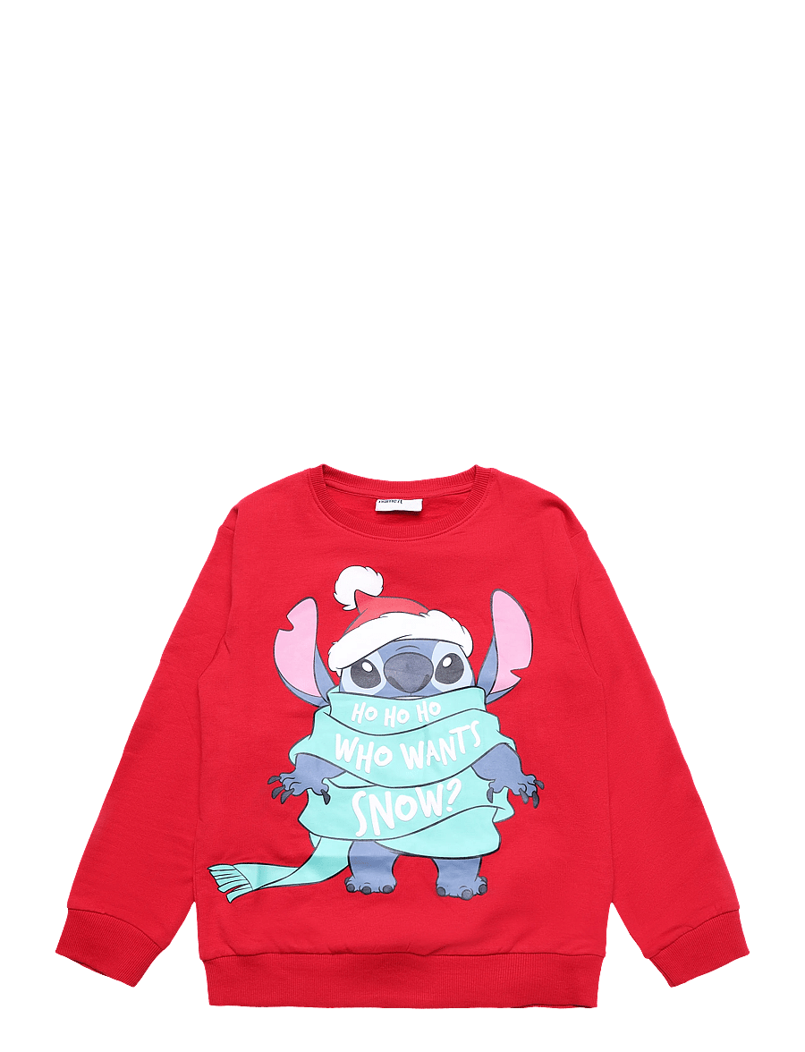 name it - NKFSYRENA STITCH NREG SWEAT BRU WDI - sweatshirts - barbados cherry - 0