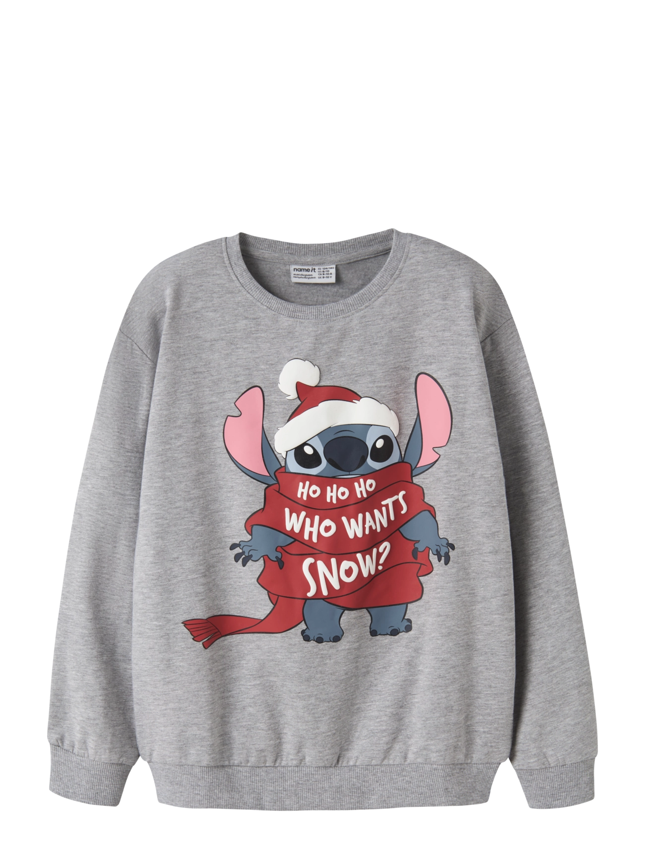 name it NKFSYRENA STITCH NREG SWEAT BRU WDI - Sweatshirts & Hættetrøjer - GREY MELANGE / grey