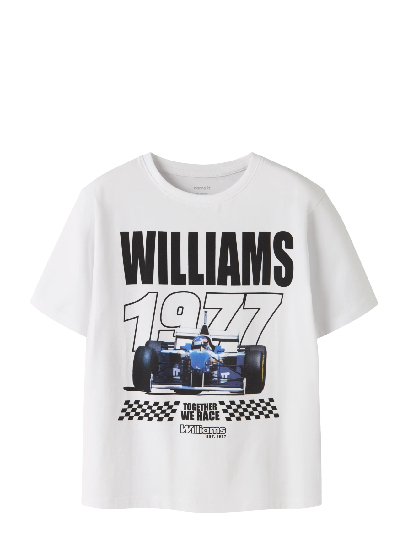 name it NKMATLAS FORMEL1 SS NREG TOP BOX BFU - Toppe og t-shirts - BRIGHT WHITE / white