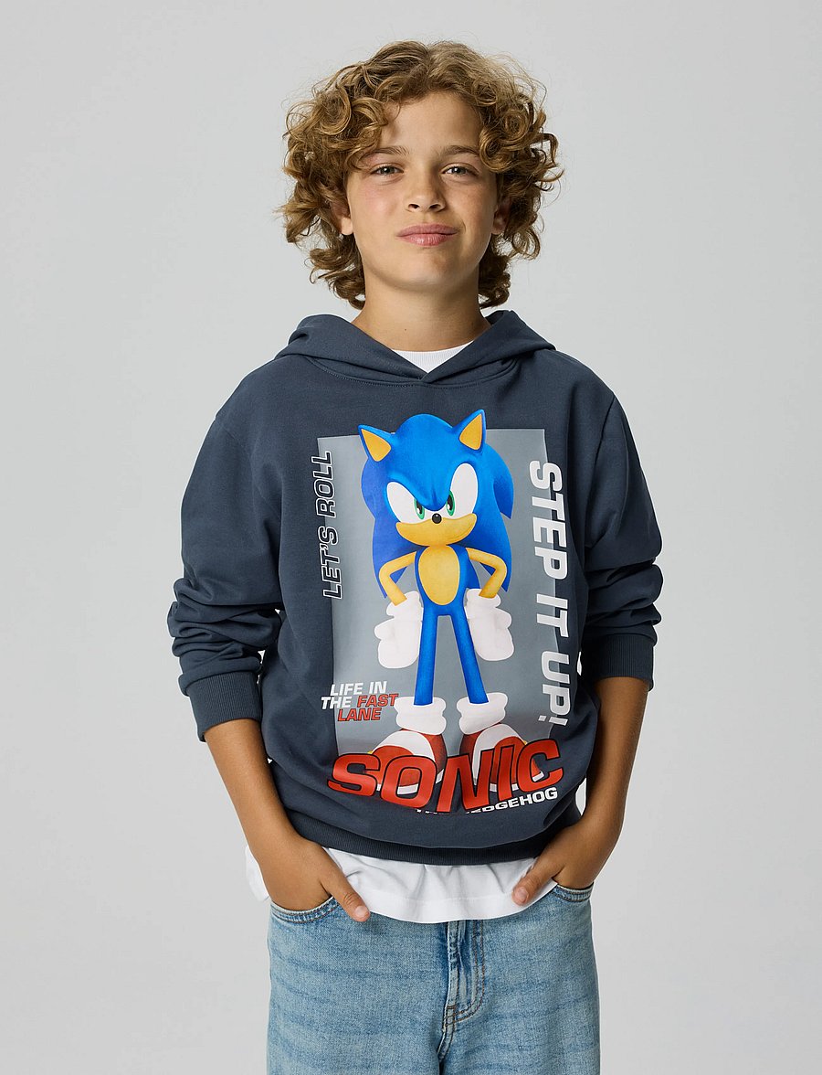 name it - NKMALFE SONIC NREG SWEAT W HOOD BOX SKY - kapuzenpullover - ombre blue - 2