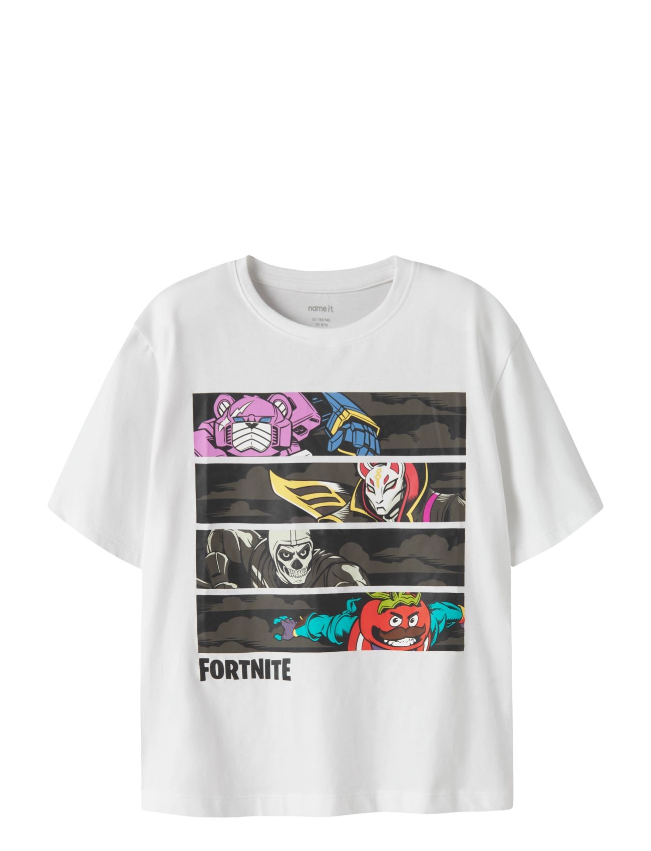 name it NKMAMOS FORTNITE SS NREG TOP BOX VDE - Toppar & T-shirts - BRIGHT WHITE / white