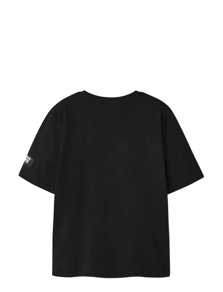 name it - NKMAKKA STUMBLEG SS NREG TOP BOX SKY - lühikeste varrukatega t-särgid - black - 1