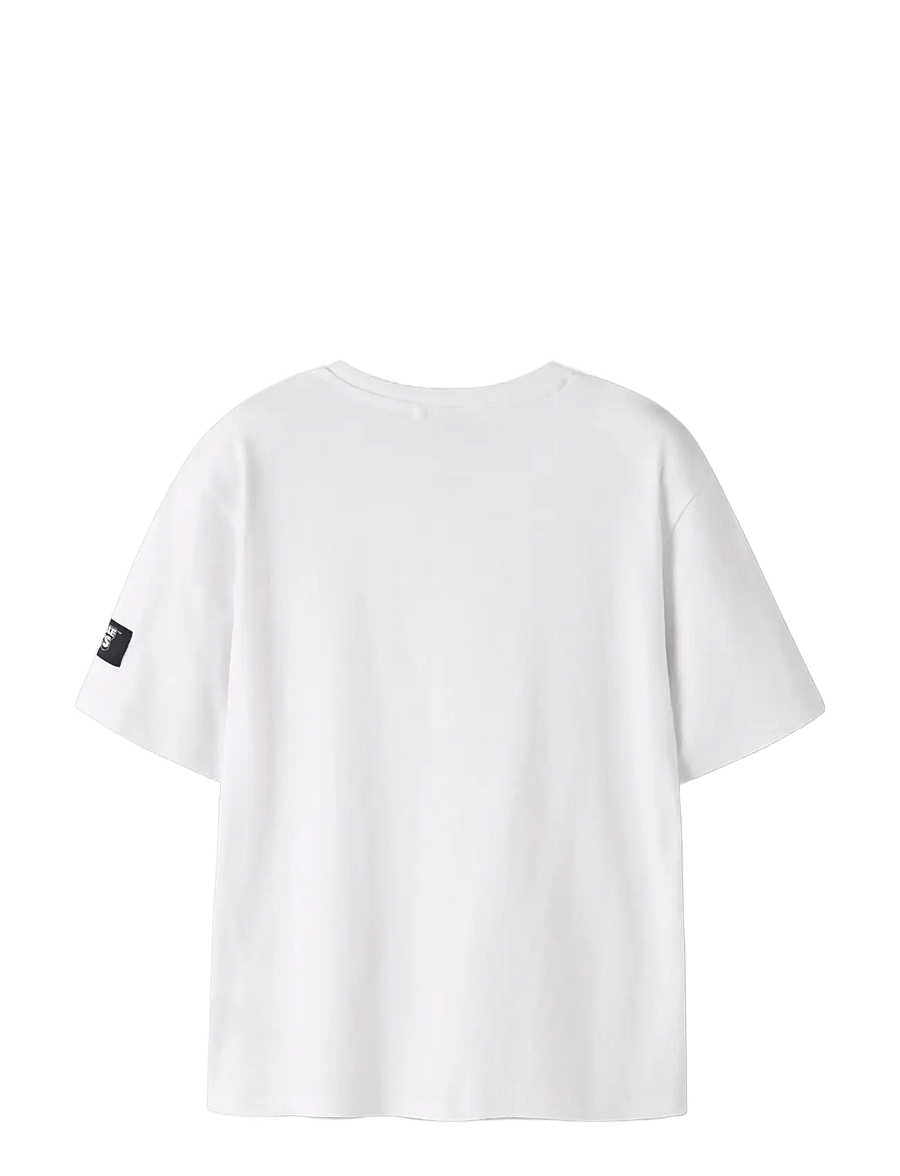 name it - NKMAKKA STUMBLEG SS NREG TOP BOX SKY - lühikeste varrukatega t-särgid - bright white - 1