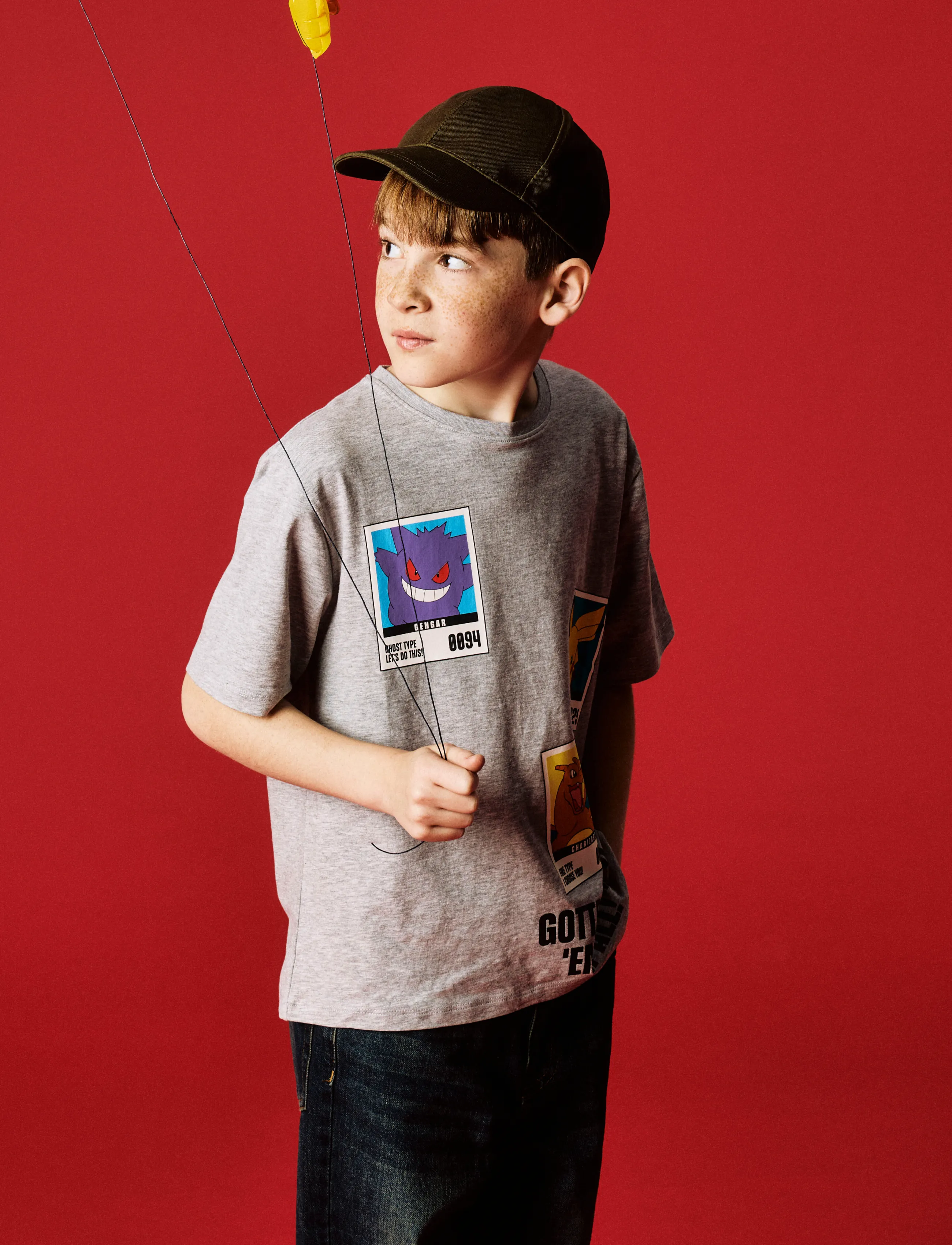 name it - NKMSEBAST POKEMON SS NREG TOP SKY - kortärmade t-shirts - grey melange - 3