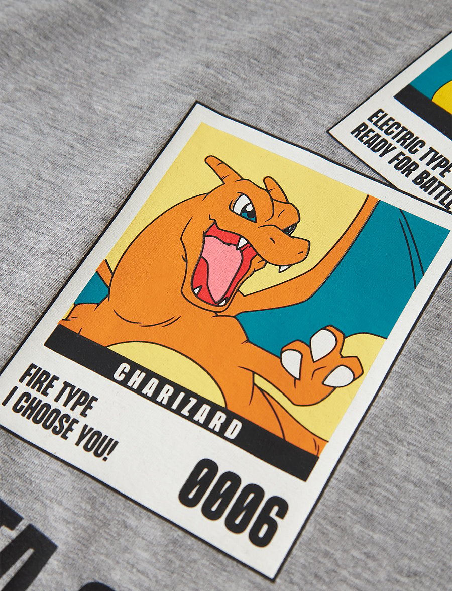 name it - NKMSEBAST POKEMON SS NREG TOP SKY - kortärmade t-shirts - grey melange - 5