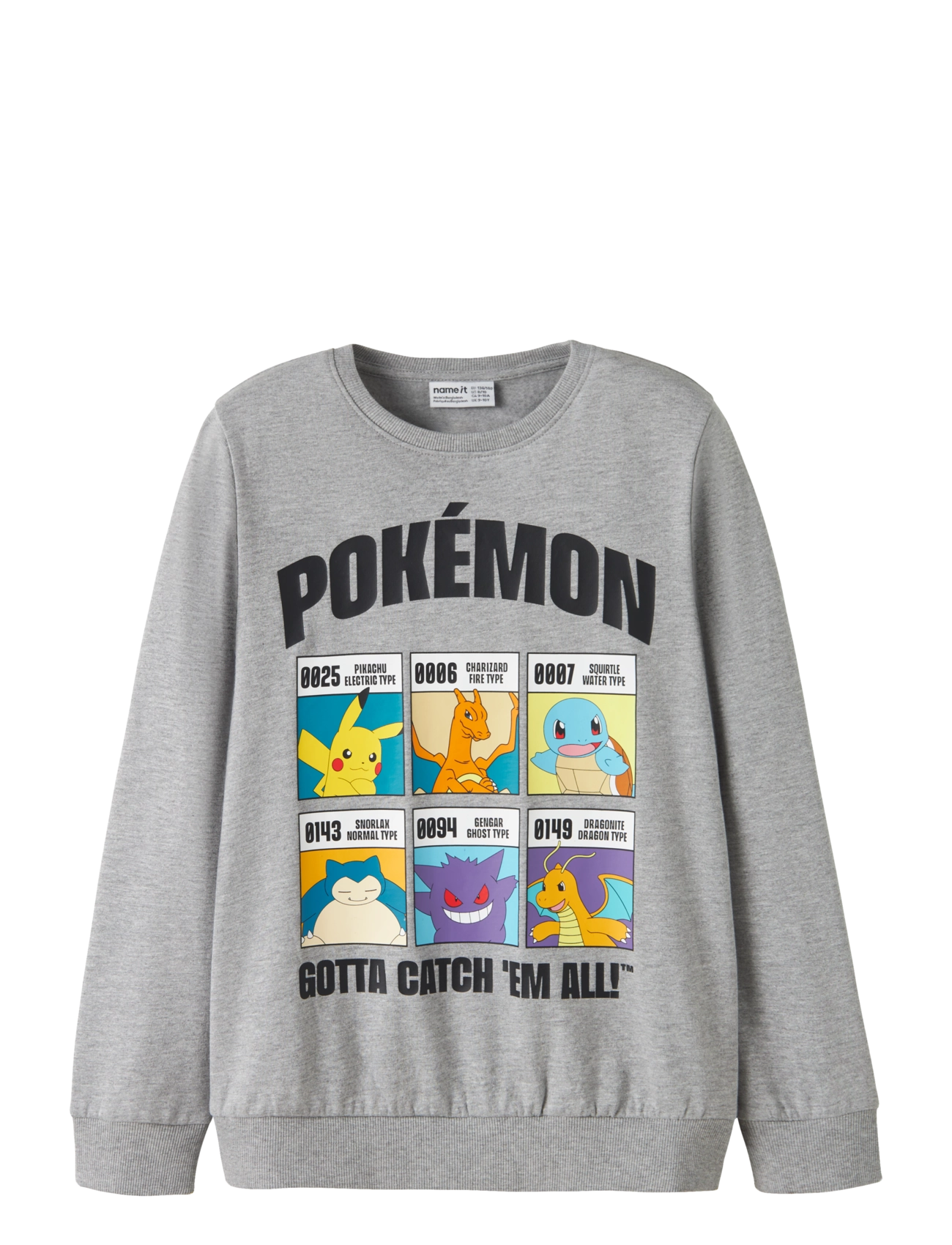 name it NKMSTUS POKEMON SWEAT BRU SKY - Kleidung - GREY MELANGE / grey