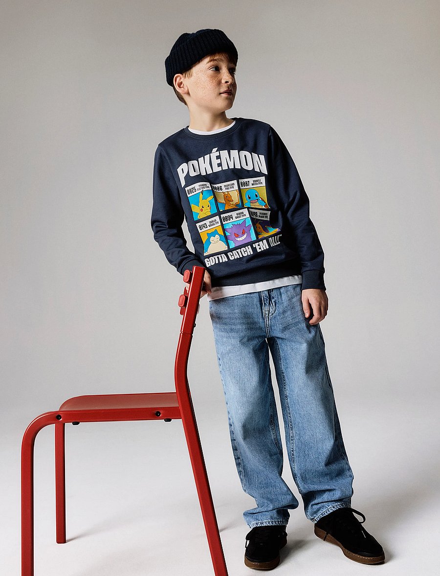name it - NKMSTUS POKEMON SWEAT BRU SKY - sweatshirts - ombre blue - 2
