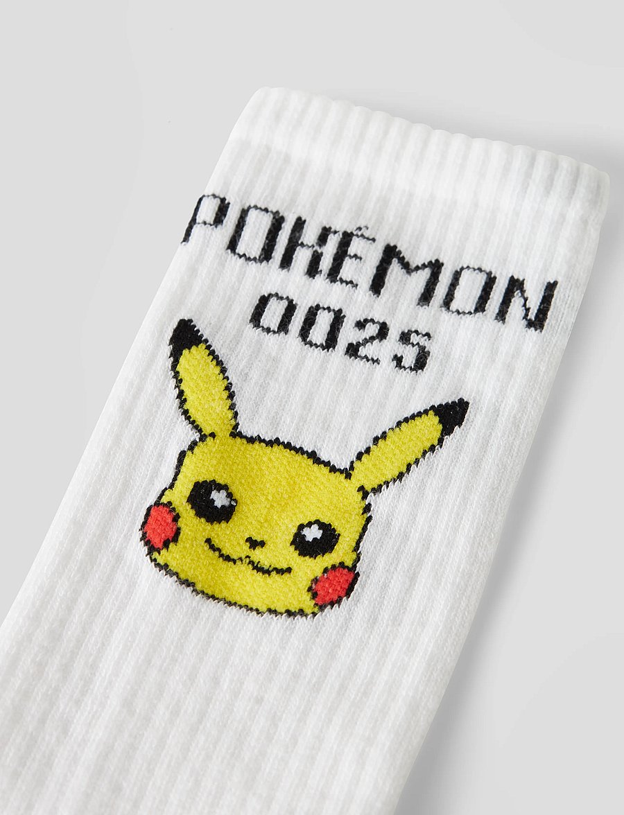 name it - NKMSUNNY POKEMON TENNIS SOCK SKY - strømper - bright white - 1